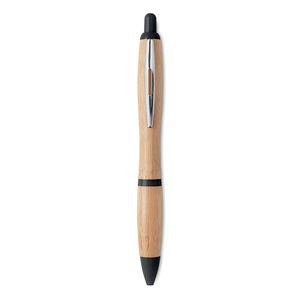 RIO BAMBOO Druckkugelschreiber ABS/Bambus - GiftRetail MO9485
