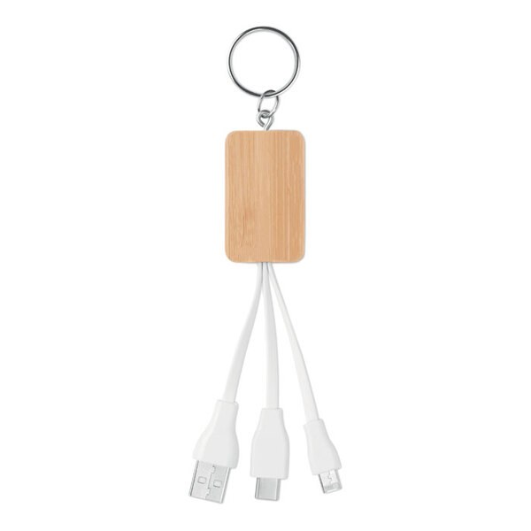 CLAUER Schlüsselring-Ladekabel 3in1 - GiftRetail MO9888
