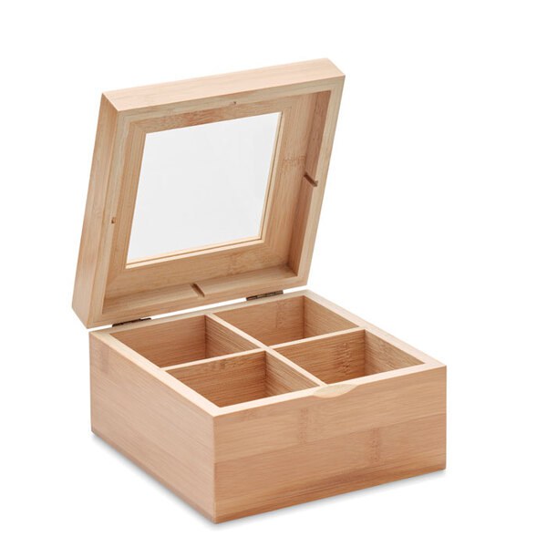CAMPO TEA Teebox aus Bambus - GiftRetail MO9950