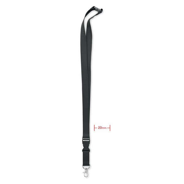 LANNYCOT Premium Cotton Lanyard with Safety Breakaway and Buckle - GiftRetail MO6708
