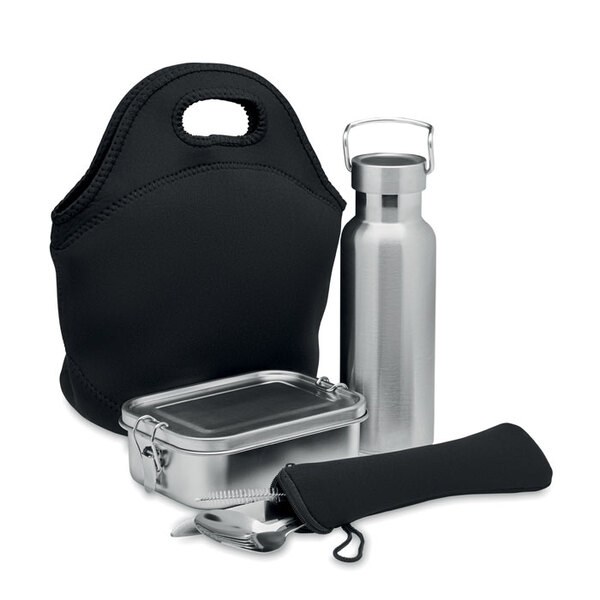 ILY Lunch-Set Edelstahl - GiftRetail MO6765
