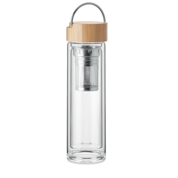 BATAMI Trinkflasche Glas 400ml - GiftRetail MO6854