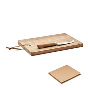 OSTUR LARGE Käsebrett-Set Akazie - GiftRetail MO6984