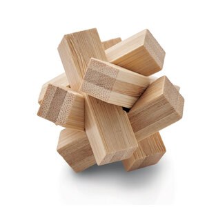 CUBENATS Holzpuzzle/Gehirnjogging Bambus - GiftRetail MO6987