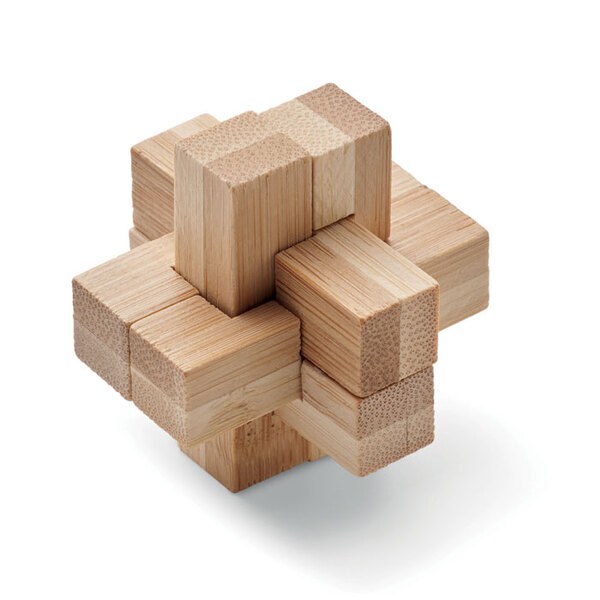 SQUARENATS Holzpuzzle/Gehirnjogging Bambus - GiftRetail MO6988