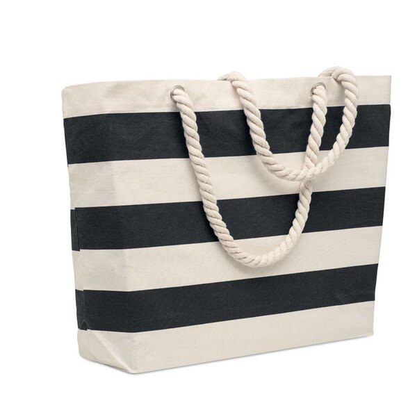HEAVEN STRIPE Eco-Friendly Striped Cotton Beach & Shopping Bag
