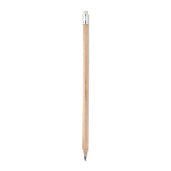 Eco-Friendly Natural Pencil with Eraser - 100 Pack - GiftRetail MO2248