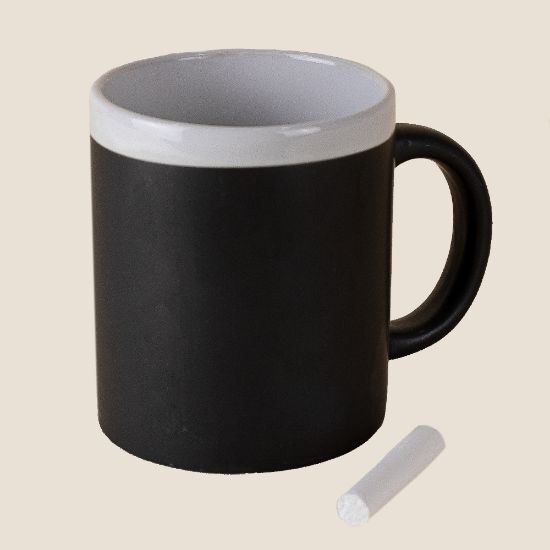 Goya 28199 - Keramikbecher 300 ml mit passender Kreide SLATE