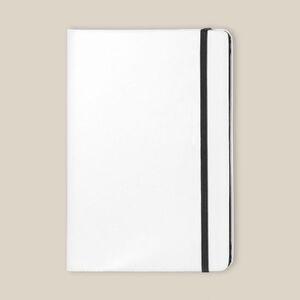 Goya 37088 - Notizbuch mit weißem PU-Cover und Farbgummiband COLORE