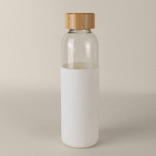 Goya 50019 - Glass Bottle with Bamboo Cap, 500ml GIN
