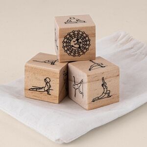 Goya 50627 - Yoga-Spiel aus Kiefernholz mit 4 Würfeln KALI