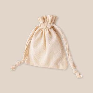 Goya 50630 - Geschenkbeutel 9x10,5 cm, Baumwolle 140 gr/m2, mit Schnurverschluss PULL