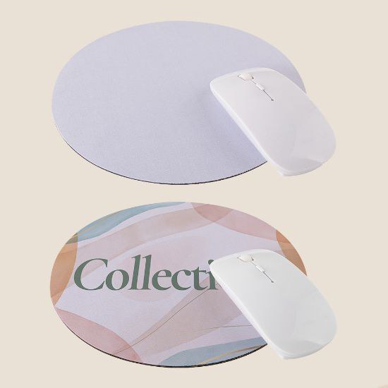 Goya 50701 - Runde antibakterielle Mauspad, für Sublimation geeignet