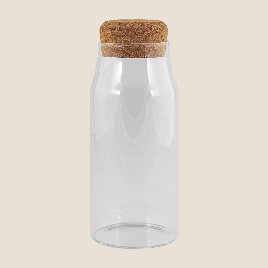Goya 52019 - Borosilikatflasche mit Korkverschluss LUCENT