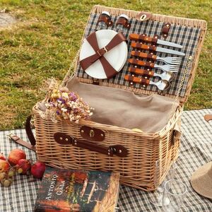 Goya 52040 - Picknickkorb mit Zubehör für 4 Personen KIWANO
