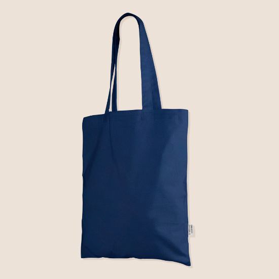 Bio-Baumwolltasche 140 gr/m² mit langen Henkeln COLORS