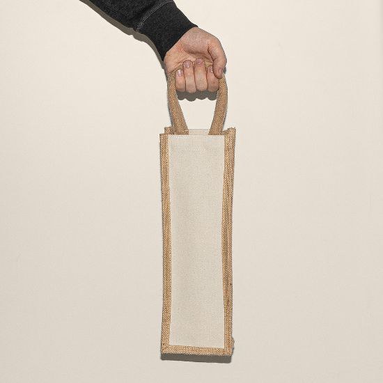 Jute- und Baumwolltasche für Flaschen, 310g/m² KUMA