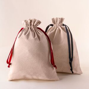 Goya 52543 - Baumwoll-Präsentationstaschen mit Samtbändern, 140 gr/m² BIG