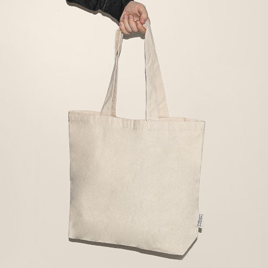 Goya 52571 - Tasche aus 100% recycelter Baumwolle, Innentasche LAKE
