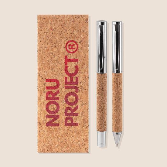 Goya 52580 - Kork Schreibset mit Kugelschreiber und Roller KANDER