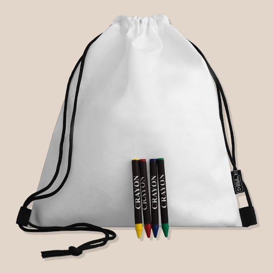 RPET Nonwoven Rucksack mit Buntstiftset STROLL