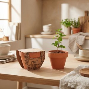 MINT POT Terrakotta-Topf Minze - GiftRetail MO2218