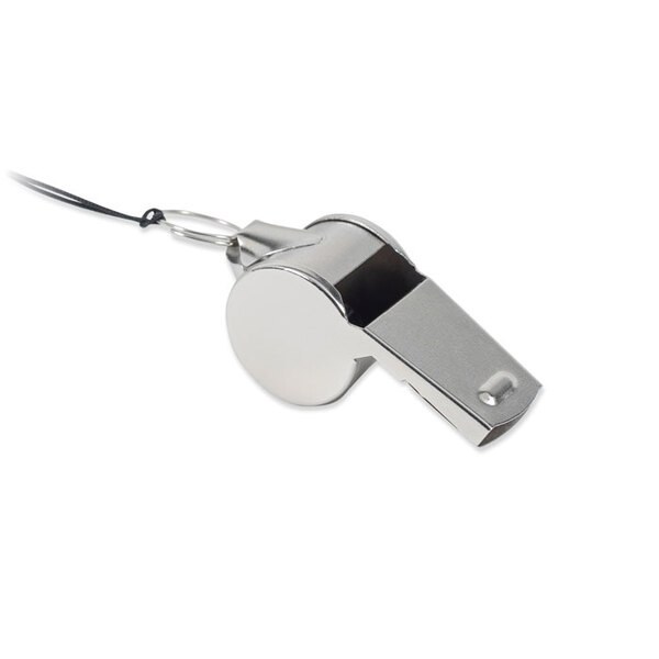 XIULA Durable Metal Whistle with Safety Lanyard - GiftRetail MO2268