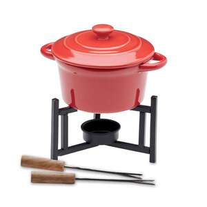 BIG KASE Keramik-Fondue-Set 300 ml - GiftRetail MO2386