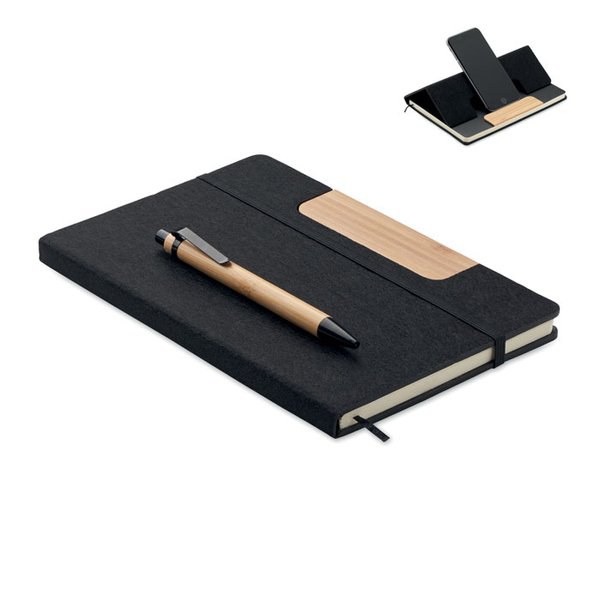 NOTEMIX DIN A5 RPET Notizbuch-Set - GiftRetail MO2390