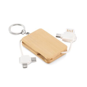 BUPOW Schlüsselring mit Ladekabel - GiftRetail MO2422