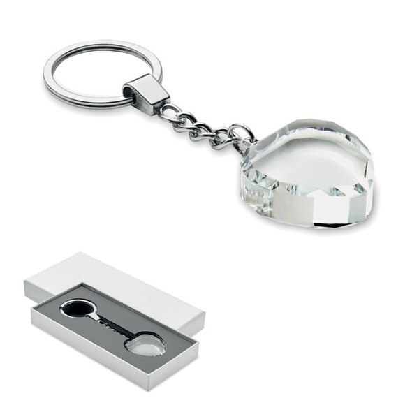 HEARTWARD Schlüsselanhänger Glas Herz - GiftRetail MO2658