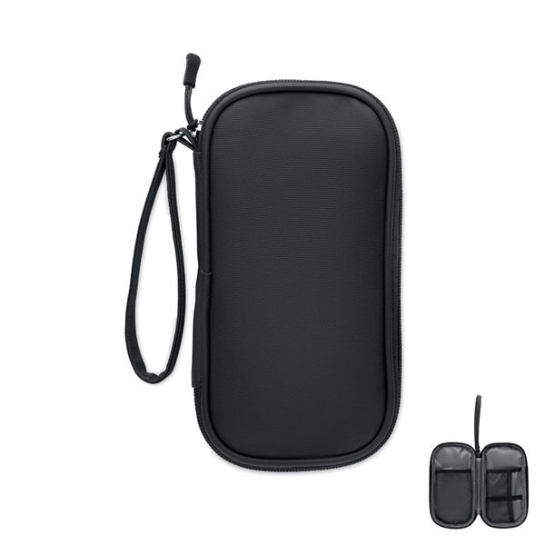 ALLTHERE Tech organiser pouch 600D RPET - GiftRetail MO2859