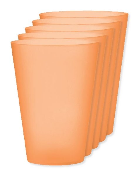 Pack mit 5 GiftRetail MO6375 - FESTA LARGE Wiederverwendbarer Becher 300ml