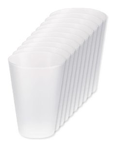 Pack mit 100 GiftRetail MO6375 - FESTA LARGE Wiederverwendbarer Becher 300ml