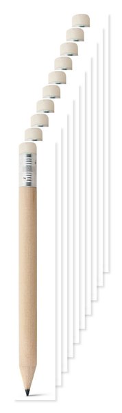 HB mini pencil with eraser