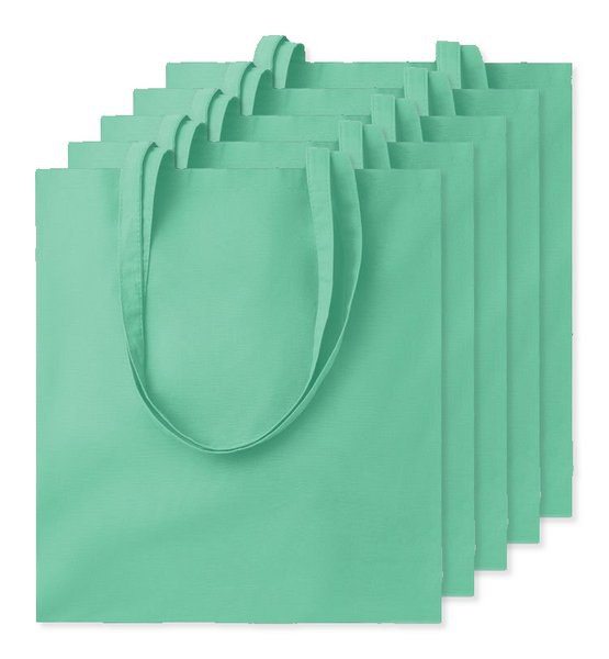 Pack mit 50 GiftRetail MO9268 - COTTONEL COLOUR + Shopping Bag Cotton 140g/m²