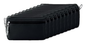 Pack of 100 GiftRetail MO9345 - NEW Eco-Friendly Double Zipper Cosmetic Travel Bag