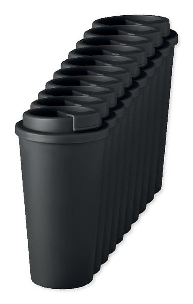 Pack mit 10 GiftRetail MO6244 - TUESDAY Doppelwandiger Becher 475ml