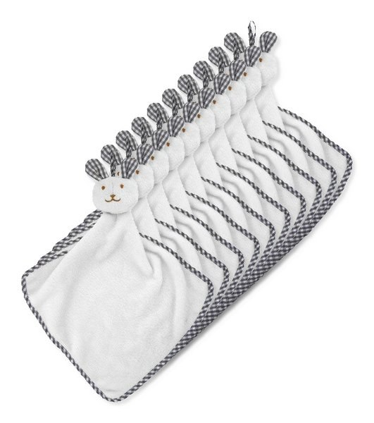 Pack mit 100 GiftRetail MO9777 - HUG ME Schmusetuch Hase