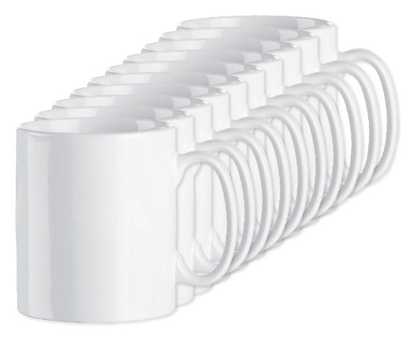 Pack mit 10 GiftRetail MO8040 - SUBLIM Keramikbecher Subli 300ml