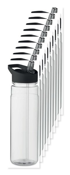 Pack mit 10 GiftRetail MO6467 - ALABAMA Trinkflasche RPET 650ml