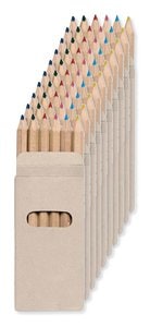 Pack mit 10 GiftRetail KC2478 - ABIGAIL 6 Buntstifte