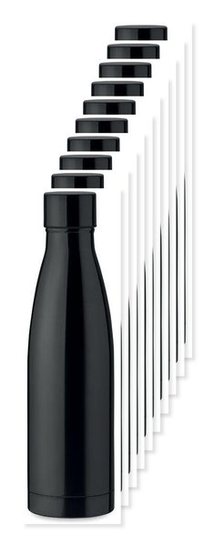Pack mit 100 GiftRetail MO9812 - BELO BOTTLE Edelstahl Isolierflasche 500ml