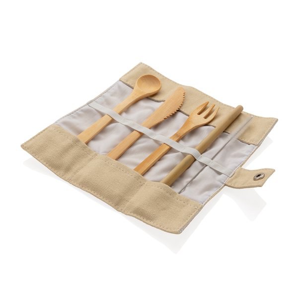 XD Collection P269.53 - Reusable bamboo travel cutlery set