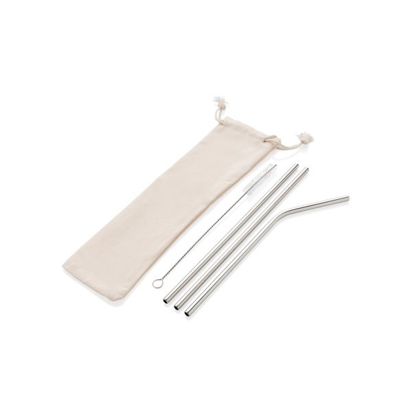 XD Collection P269.57 - Reusable stainless steel 3 pcs straw set