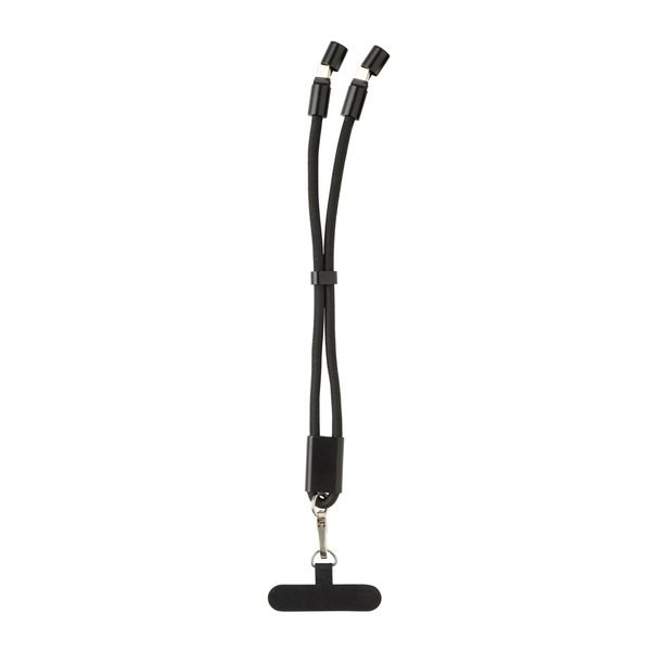 LoopAmp RCS RPET adjustable phone wrist strap 60W cable