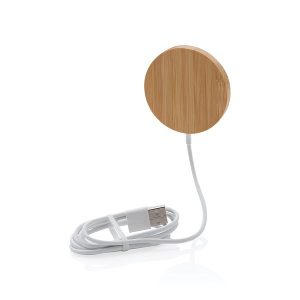 10W Bambus-Magnet-Wireless-Ladegerät