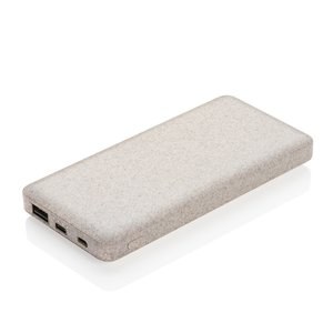 XD Collection P322.29 - 10.000 mAh Powerbank aus Weizenstroh