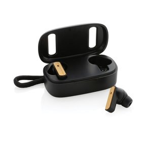XD Collection P329.86 - RCS recycled plastic & bamboo TWS earbuds