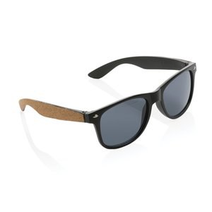XD Collection P453.88 - GRS recycelte PC-Kunststoff-Sonnenbrillen mit Kork.